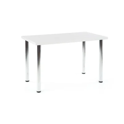 TABLE MODEX 120, TABLETOP - WHITE, LEGS - CHROME